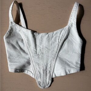 Zara White Corset Top